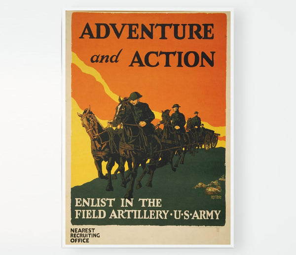 Adventure And Action Print Poster Wall Art