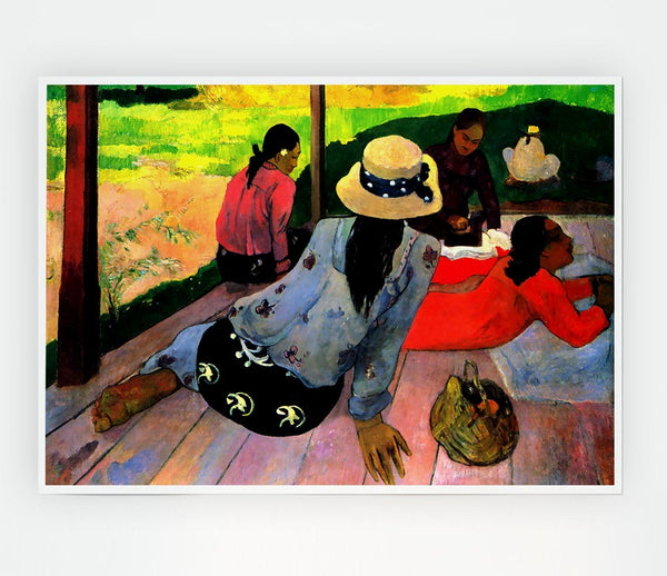 Gauguin Afternoon Quiet Hour Print Poster Wall Art