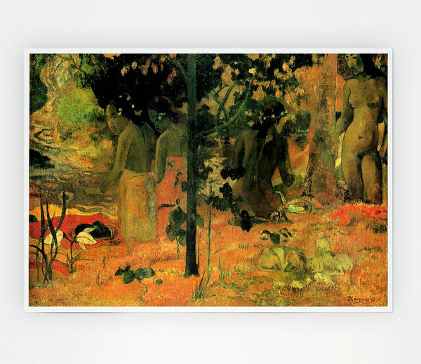 Gauguin Badende Print Poster Wall Art