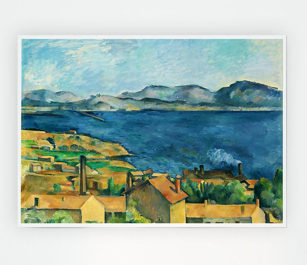 Cezanne The Bay Of Marseilles Print Poster Wall Art