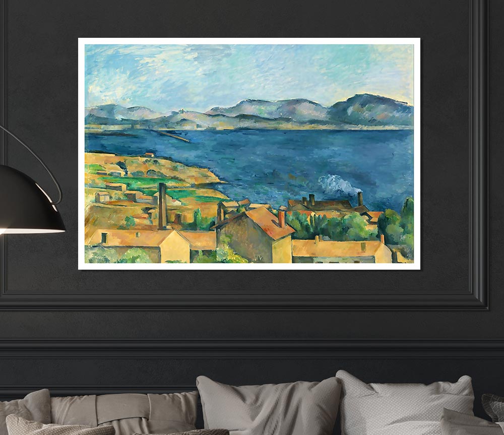 Cezanne The Bay Of Marseilles Print Poster Wall Art