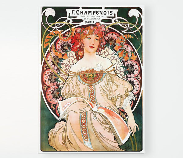 Alphonse Mucha Champenois Print Poster Wall Art