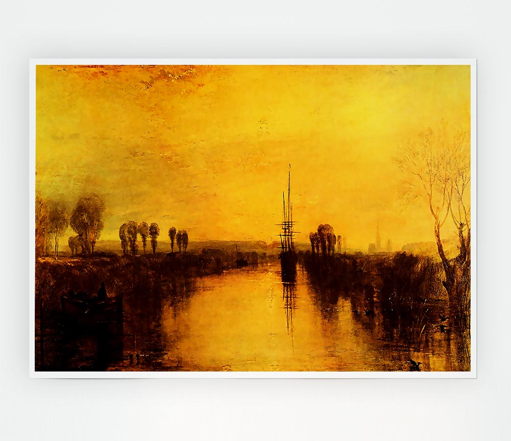 Joseph Mallord Turner Chichester Canal Print Poster Wall Art