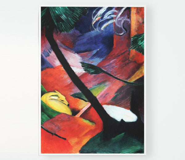Franz Marc Deer In The Forest 2 Print Poster Wall Art