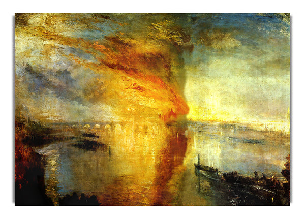 Fire At The Parliament Building In 1834 By Joseph Mallord Turner