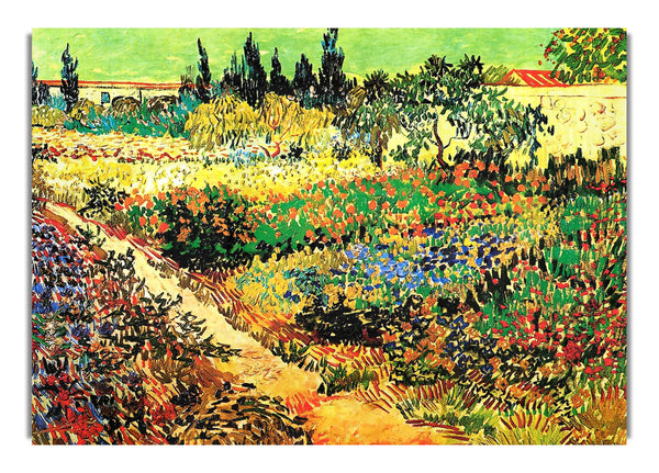 Flowering Garden With Path By Van Gogh