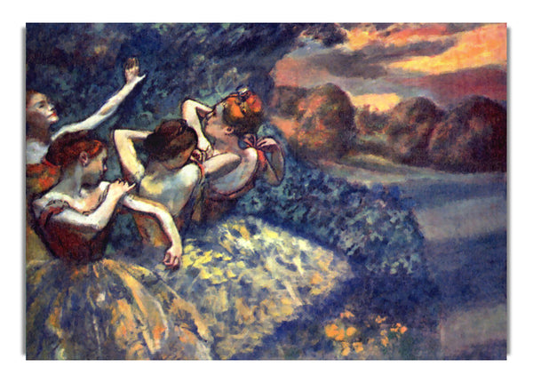 Four Dancers By Degas