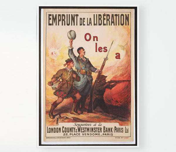 French Liberation 2 Print Poster Wall Art