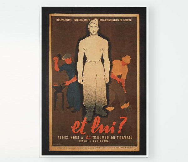 French Poster 4 Print Poster Wall Art