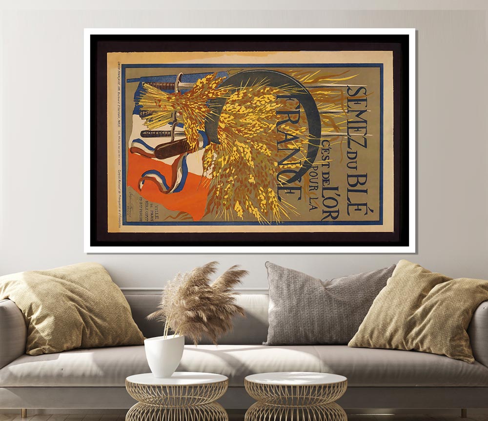 French Poster Print Poster Wall Art