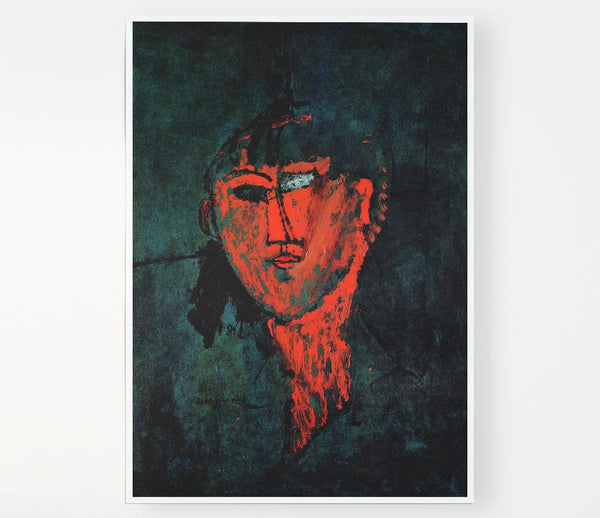 Head By Modigliani Print Poster Wall Art