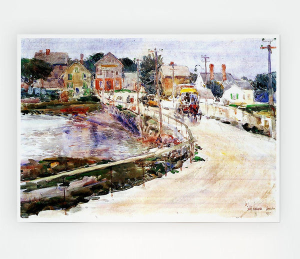 Hassam In Gloucester Print Poster Wall Art