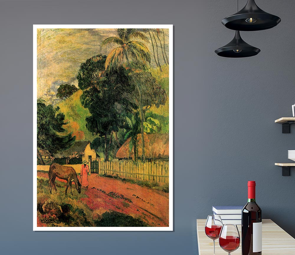 Gauguin Landscape Print Poster Wall Art