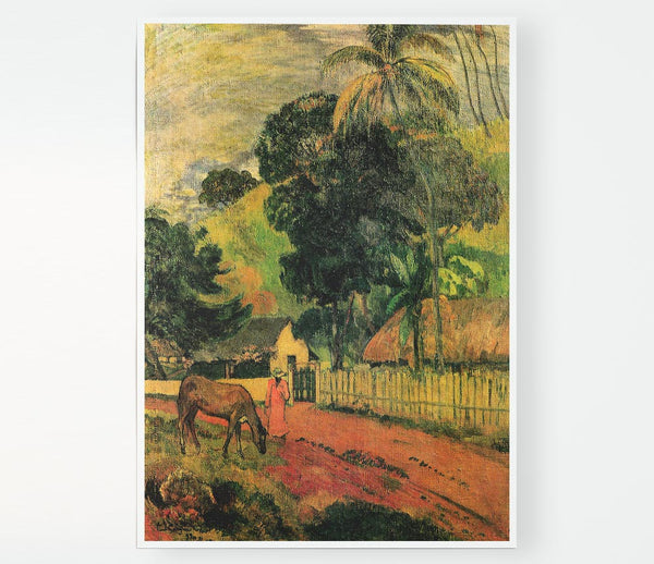 Gauguin Landscape Print Poster Wall Art