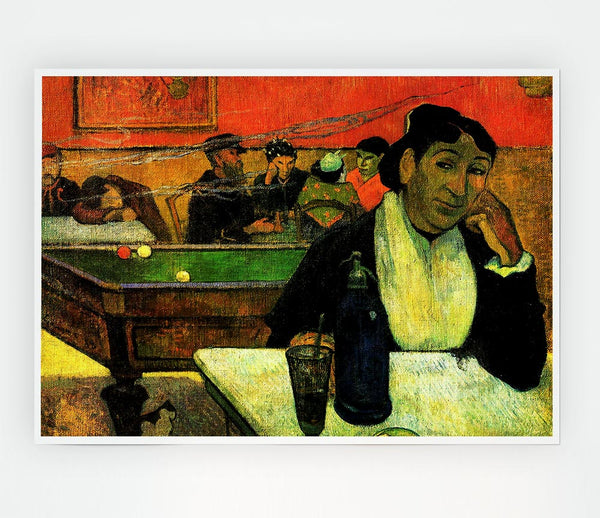 Gauguin Madame Ginoux In Cafe Print Poster Wall Art