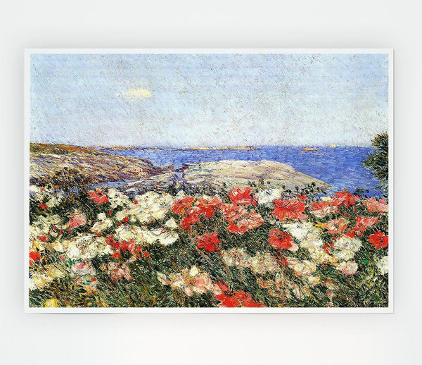 Hassam Poppies On The Isles Of Shoals Print Poster Wall Art