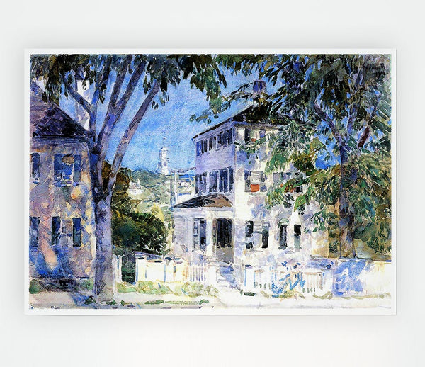 Hassam Street In Portsmouth Print Poster Wall Art
