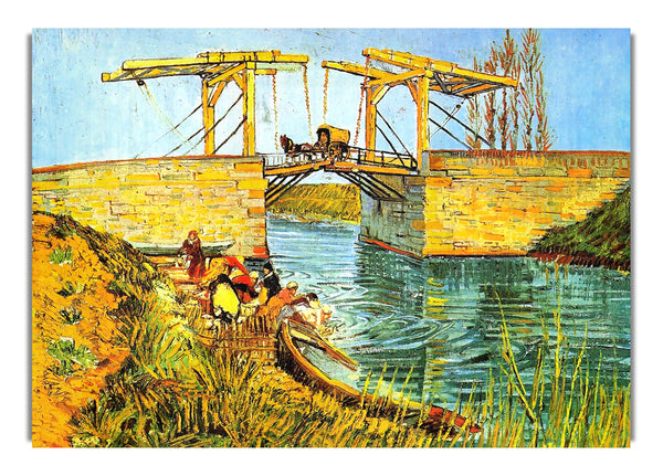 The Langlois Bridge At Arles By Van Gogh