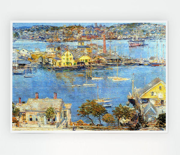 Hassam The Port Of Gloucester 1 Print Poster Wall Art