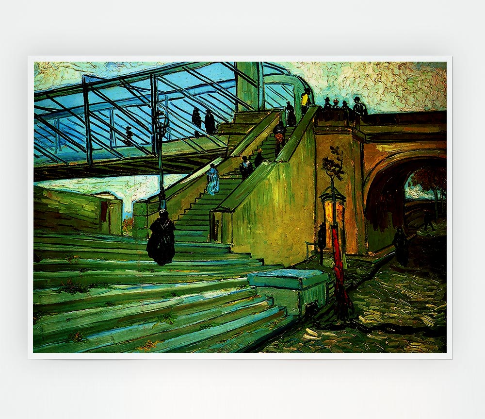 Van Gogh The Trinquetaille Bridge Print Poster Wall Art