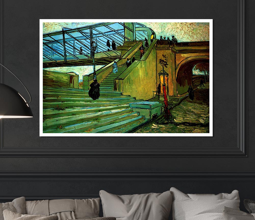 Van Gogh The Trinquetaille Bridge Print Poster Wall Art