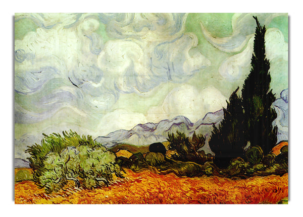 Van Gogh A Wheatfield With Cypresses