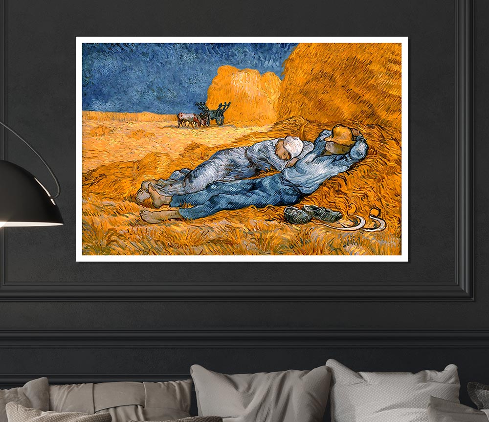 Van Gogh Rest From Work Print Poster Wall Art
