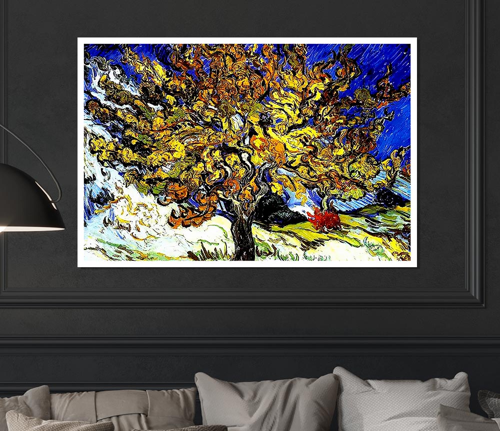 Vincent Van Gogh The Mulberry Tree Print Poster Wall Art