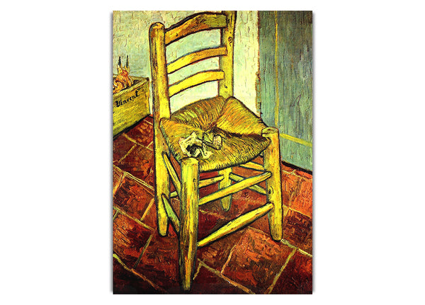 Vincent'S Chair With Pipe By Van Gogh