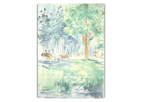Wagon At The Bois De Boulogne, All‚e Des Poteaux By Morisot