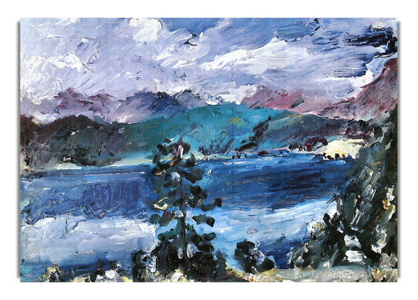 Walchensee With Larch By Lovis Corinth