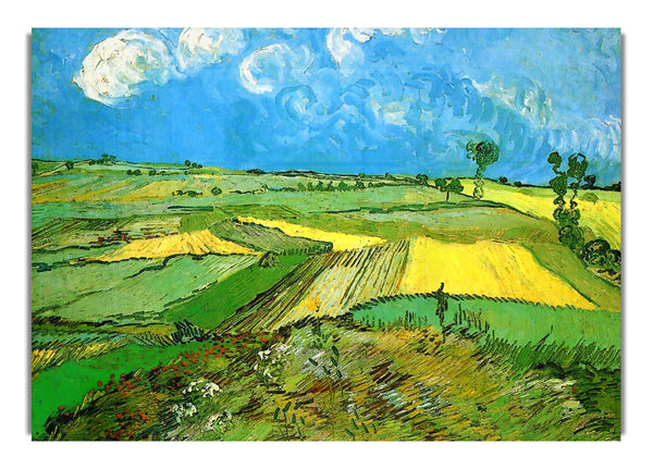 Wheat Fields At Auvers Under Clouded Sky By Van Gogh