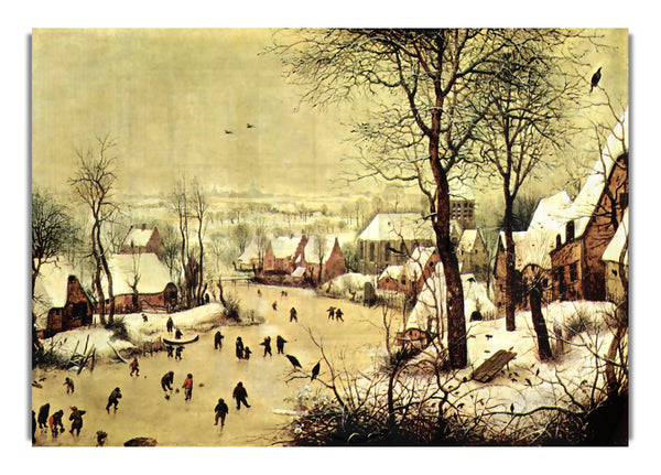 Winter Landscape With Skaters By Pieter Bruegel