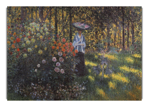 Woman With A Parasol In The Garden Of Argenteuil By Monet