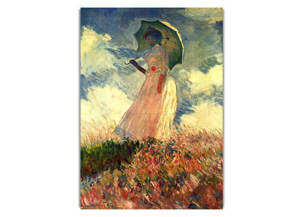 Woman With Parasol, Study By Monet