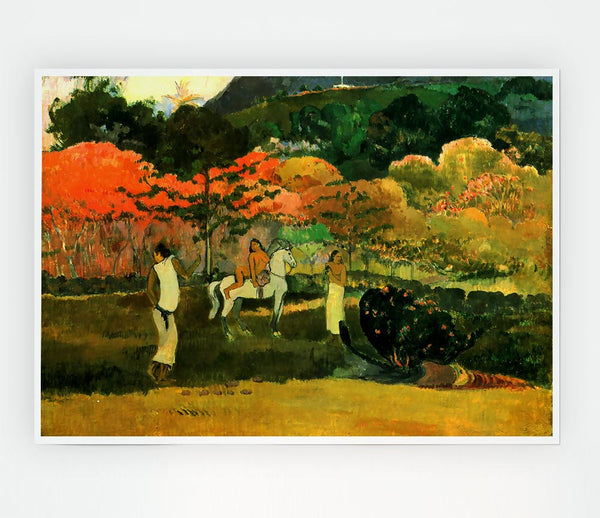 Gauguin Women And Mold Print Poster Wall Art