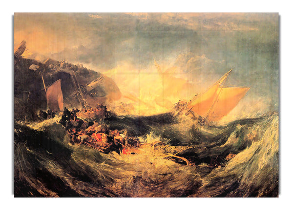 Wreck Of A Transport Ship By Joseph Mallord Turner