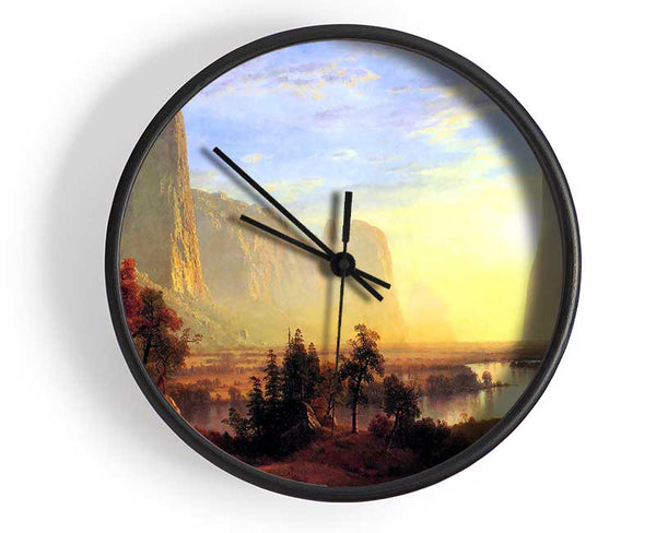 Yosemite Valley By Bierstadt Clock - Wallart-Direct UK