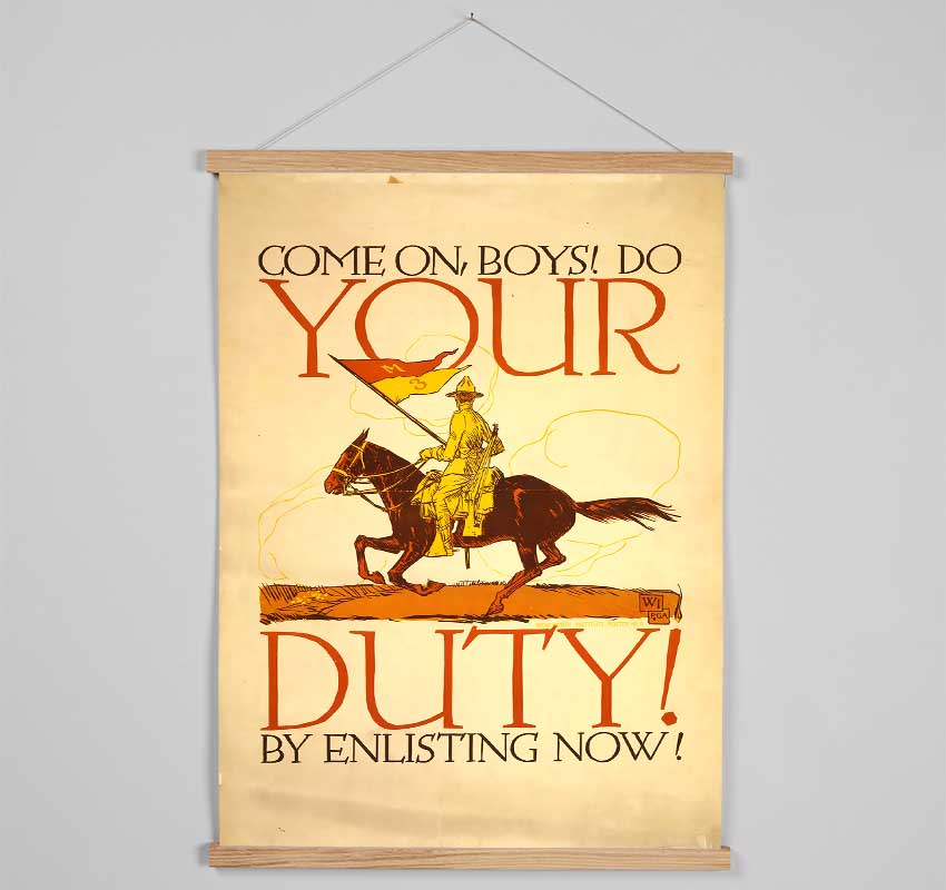 Your Duty Hanging Poster - Wallart-Direct UK