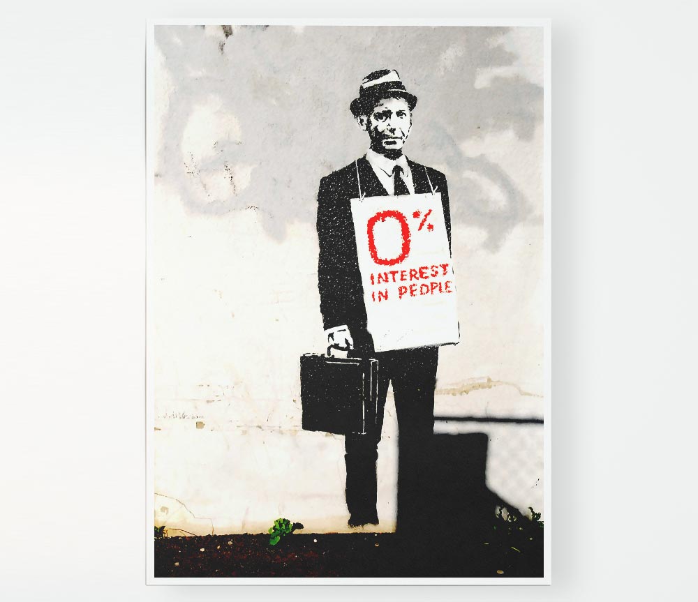 Zero Percent Print Poster Wall Art