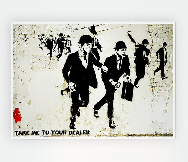 Bankers On The Run Print Poster Wall Art
