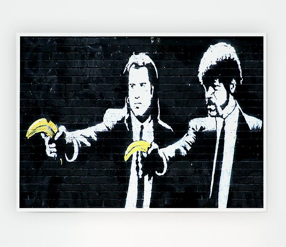Banksy Pulp Fiction Print Poster Wall Art