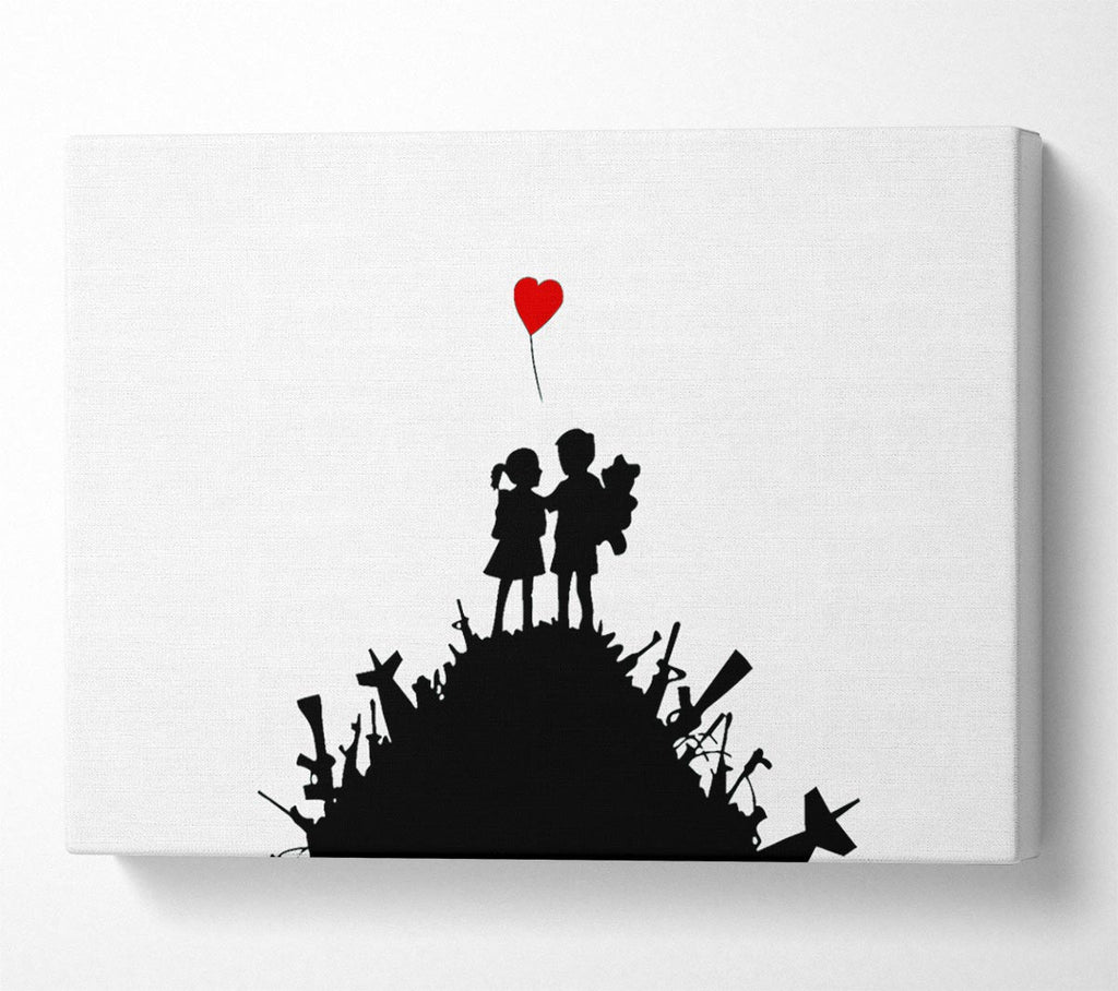 Picture of Childs Love War Canvas Print Wall Art