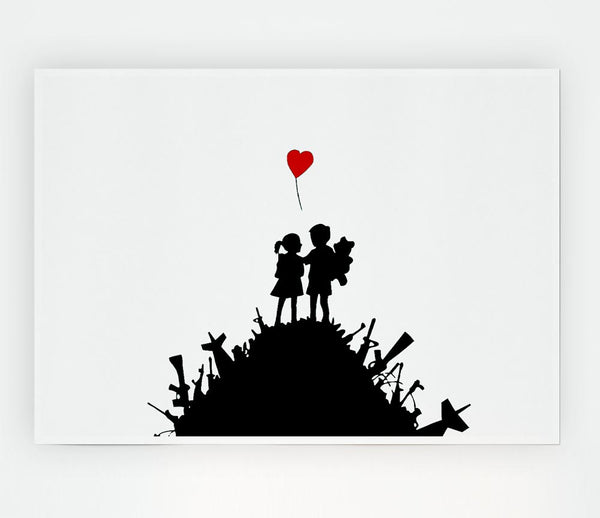 Childs Love War Print Poster Wall Art