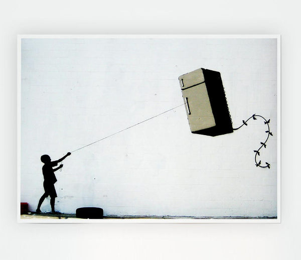 Fridge Kite Print Poster Wall Art