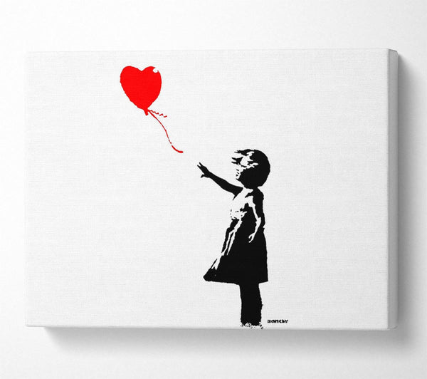 Picture of Heart Girl Canvas Print Wall Art