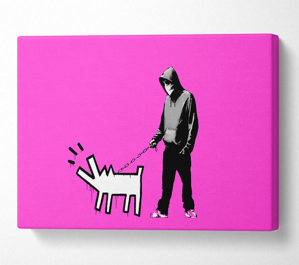 Picture of Hoodie With Snapper Pink Canvas Print Wall Art