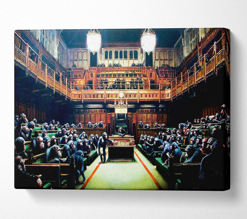 Picture of Monkey Parliament Canvas Print Wall Art