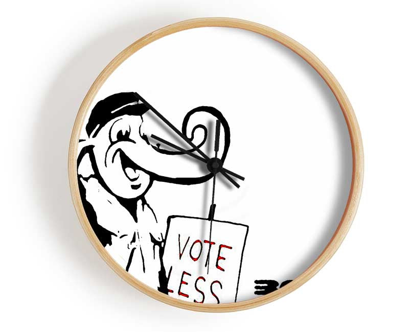 Vote Less Clock - Wallart-Direct UK