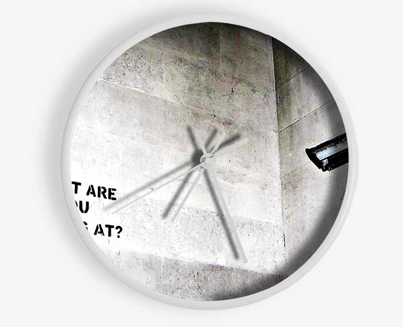 What Are You Looking At Clock - Wallart-Direct UK